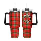 Langlands Tartan Crest 40 oz Insulated Tumbler with Handle